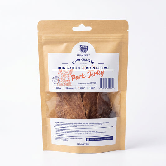 Dehydrated Pork Jerky Dog Treats (50g)