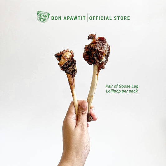 Organic Goose Leg Lollipop Dog Chew (Sold per pair)