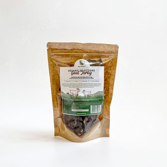 Organic Dehydrated Goat Jerky Dog Treats (50g)
