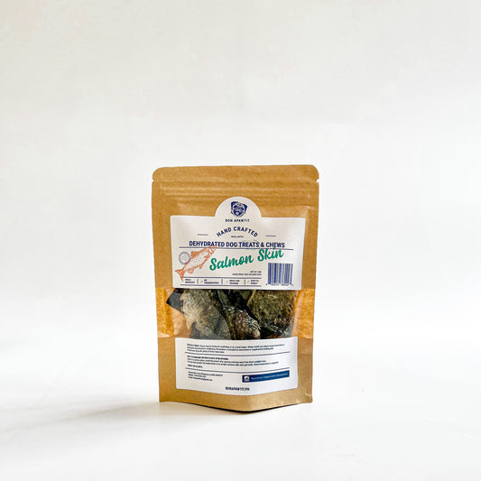 Dehydrated Salmon Skin Dog Treats (40g)
