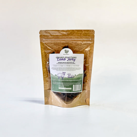 Organic Dehydrated Lamb Jerky Dog Treats (50g)