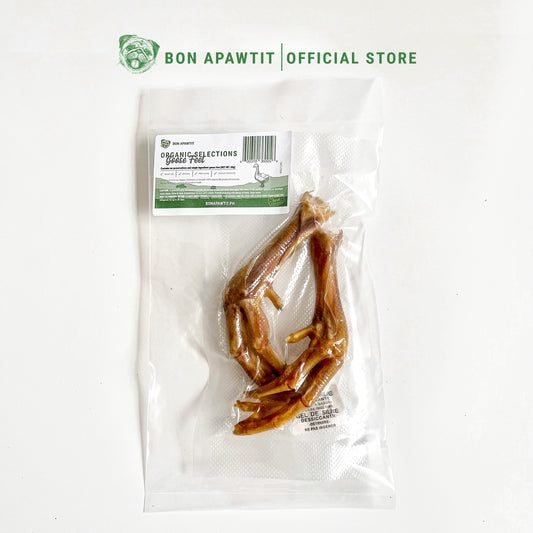 Organic Goose Feet Dog Chew (Sold per pair)