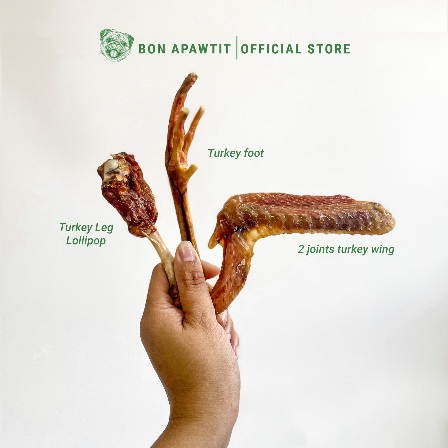 Organic Dehydrated Turkey Mix Dog Chew