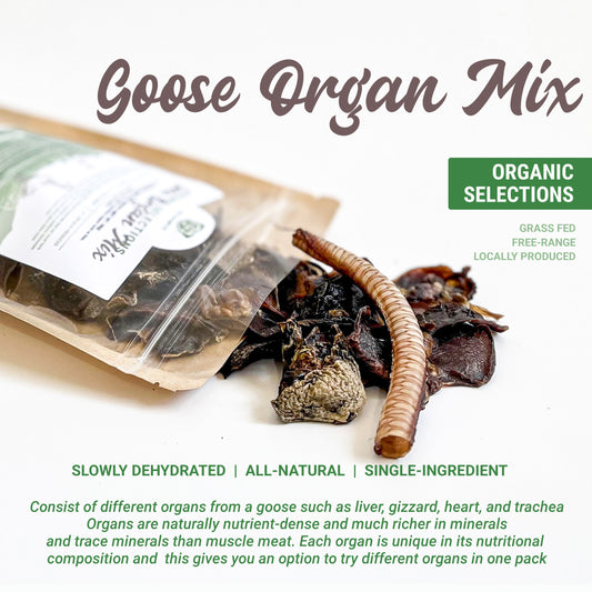 Organic Goose Organ Mix Dog Treats (60g)
