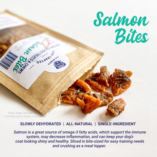 Dehydrated Salmon Bites Dog Treats (60g)