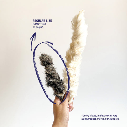 Dehydrated Furry Rabbit Skin Dog Chew (sold/pc)