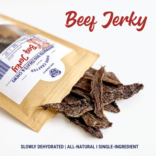 Dehydrated Beef Jerky Dog Treats (50g)
