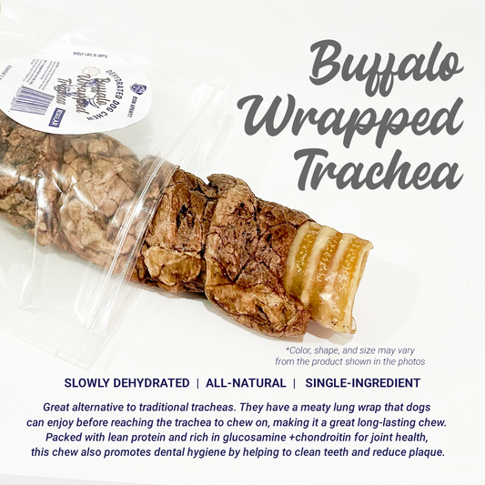 Dehydrated Buffalo Wrapped Trachea (Sold/pc)