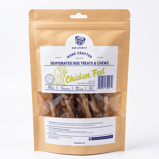 Dehydrated Chicken Feet Dog Chew (80g)