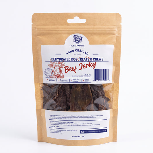 Dehydrated Beef Jerky Dog Treats (50g)