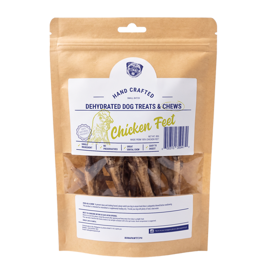 Dehydrated Chicken Feet Dog Chew (80g)