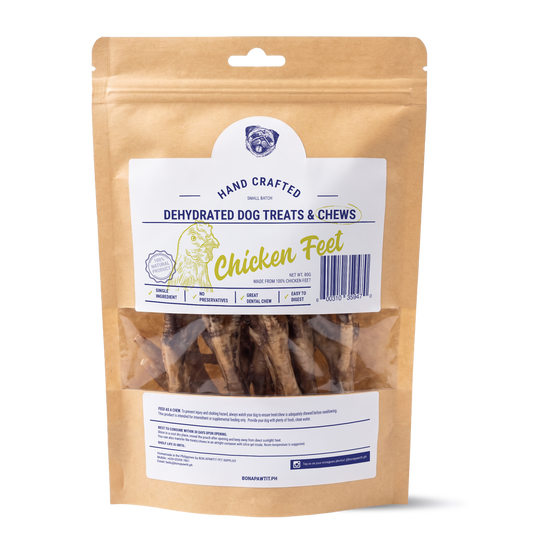Dehydrated Chicken Feet Dog Chew (80g)