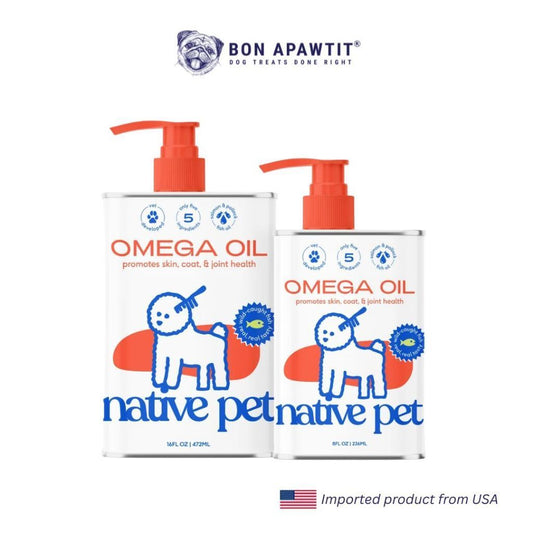 Native Pet Omega Oil for Dogs, Supplements with Omega 3 EPA DHA