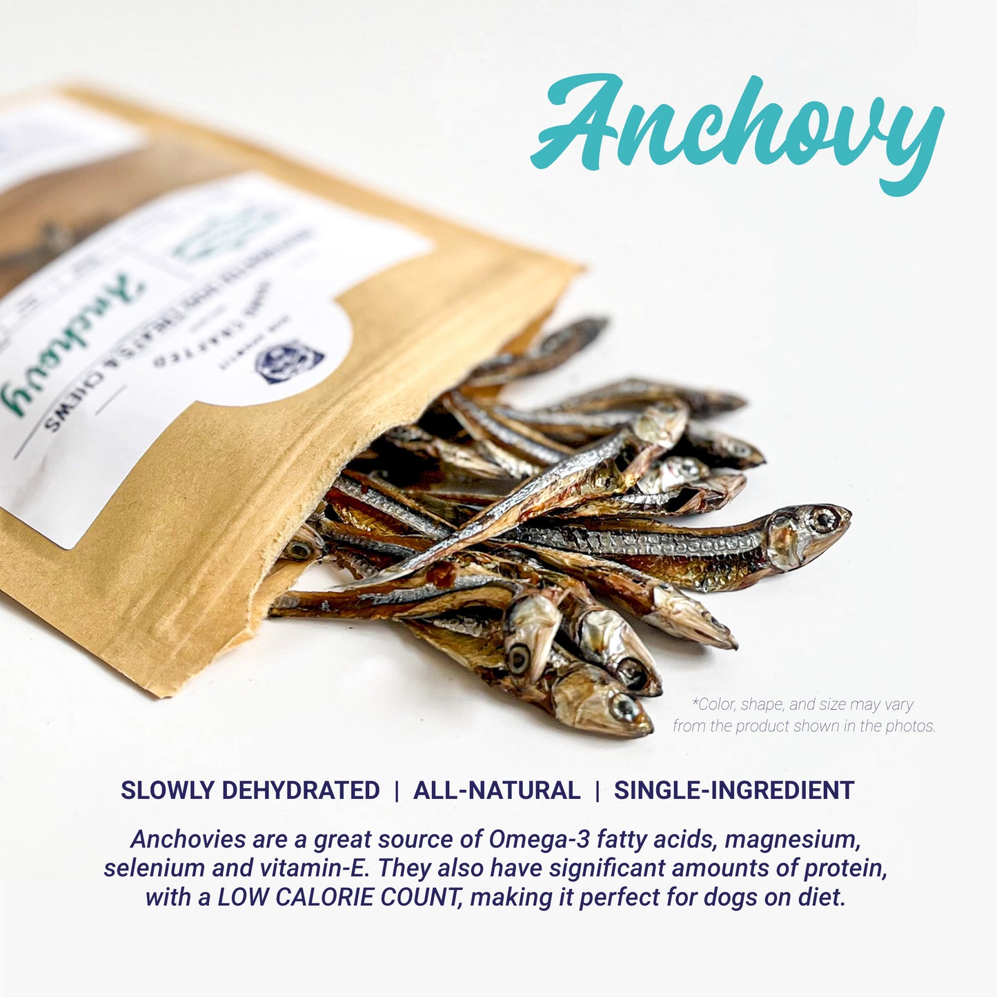 Dehydrated Anchovy Dog Treats (50g)