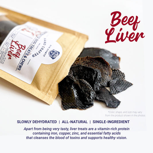 Dehydrated Beef Liver Dog Treats (50g)