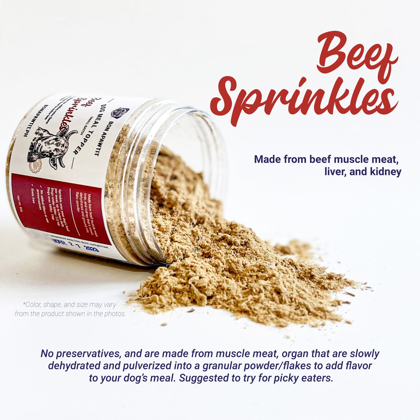 Beef Sprinkles Dog Meal Topper (80g)