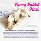 Dehydrated Furry Rabbit Mask Dog Chew (sold/pc)